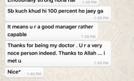 A feedback from a Business Lady – Homeopathic Treatment by Hussain Kaisrani