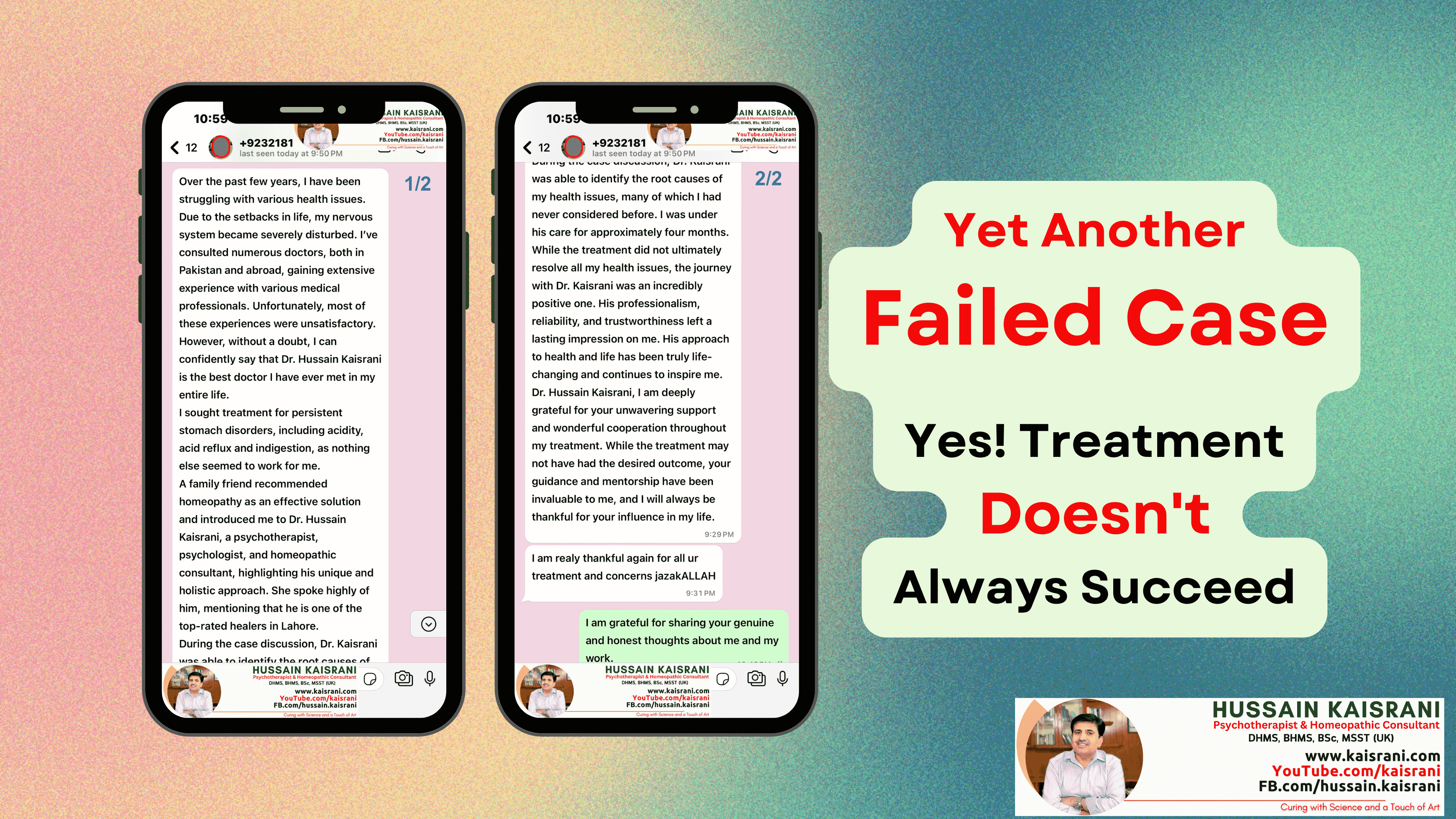 Yet Another Failed Case: Yes! Treatment Doesn’t Always Succeed – Feedback