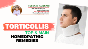 TORTICOLLIS  – Top Main Homeopathic Remedies